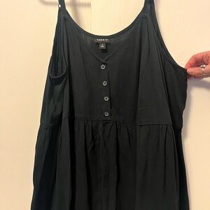 torrid Black Button-Front Sleeveless Camisole Top